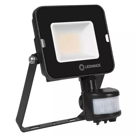 Ledvance - FL-CP-4058075575264 LDV - Ledvance Symmetrical Black LED Value Floodlight 20W 1800lm Warm White IP65 with Sensor MPN = 4058075575264