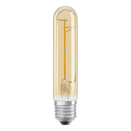 Ledvance - FL-CP-L2.8SET/ESG 28.5X138 OSR - Ledvance LED Tubular Lamp 2.8W 2400K Extra Warm White ES E27 Edison Screwed Cap Gold