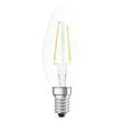 Ledvance - FL-CP-LCND2.8SESCVWW/DIM LDV - Ledvance LED Filament Candle 2.8W (25W) E14 Very Warm White Clear Dimmable - Manufacturers part Number = 4058075436824EAN Number = 4058075436824