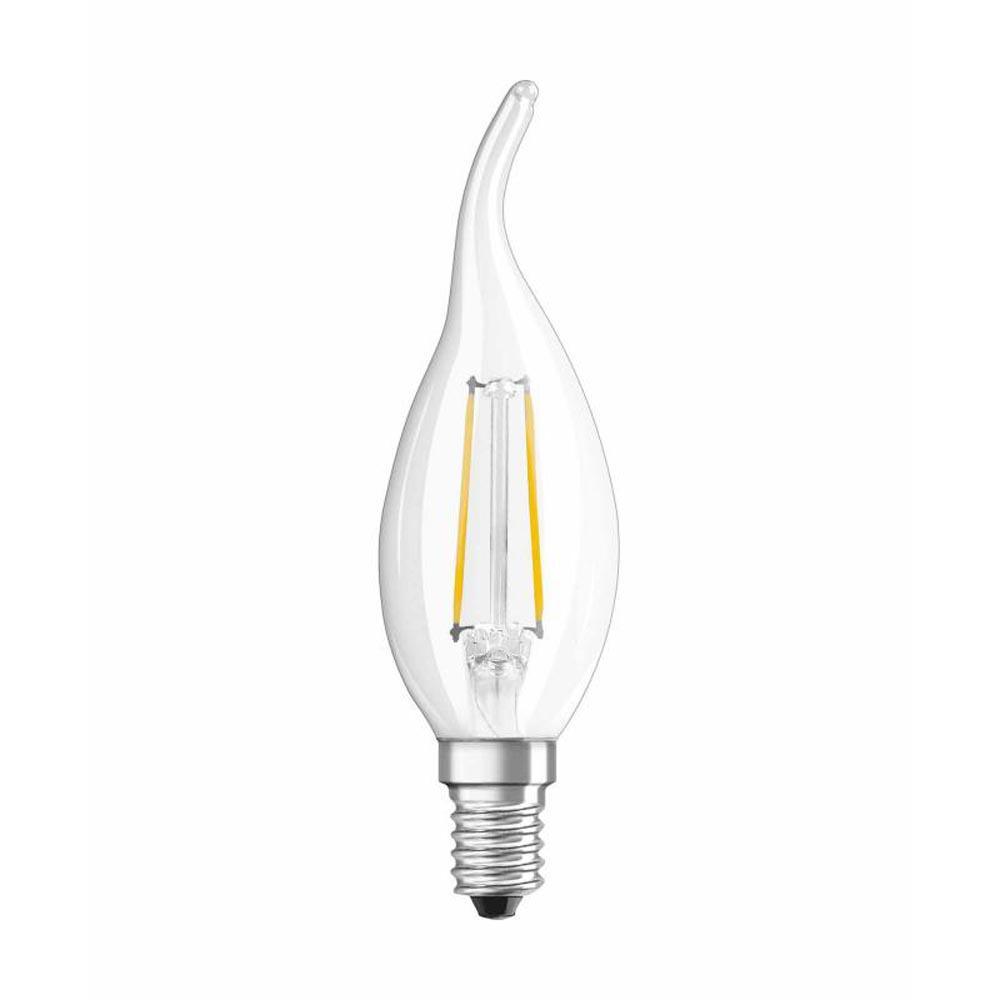 Ledvance - FL-CP-LCV2.8SESCVWW OSR - Ledvance Osram PARATHOM LED Tipped Candle 2.8W Very Warm White SES E14 Small Edison Screwed Cap Clear