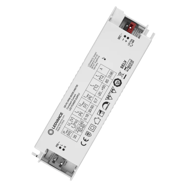 Ledvance - FL-CP-LED/DRI/35W/700MA/PCDim LDV - Ledvance Osram LED Drivers Ledvance LED Performance Driver 35W 700mA Phase Cut Dimmable Part Number = 4058075239876