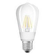 Ledvance - FL-CP-LSQ7ESC/DT OSR - Ledvance Osram Edison ST64 Lamp 7W Very Warm White E27 Clear Glow Dimmable - Manufacturers part Number = 4058075808201EAN Number = 4058075808201