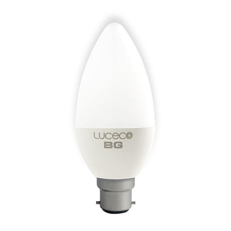 Luceco - FL-CP-LCND4BCCVWW LUC - Luceco LUCECO Candle Nexus LUCECO LED Candle 4W Very Warm White BC Part Number = LC22W4F47-02