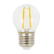 Luceco - FL-CP-LRND45ESC/4VWW LUC - Luceco Nexus LUCECO LED Filament Ball Clear 4W Very Warm White ES E27 Edison Screwed Cap