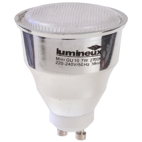 Lumineux - FL-CP-ERGU107/82 LUM - Lumineux Energy Saving GU10 and Reflectors GU10 7W 2700K 8000HR Part Number = Mini GU10 7W 2700K