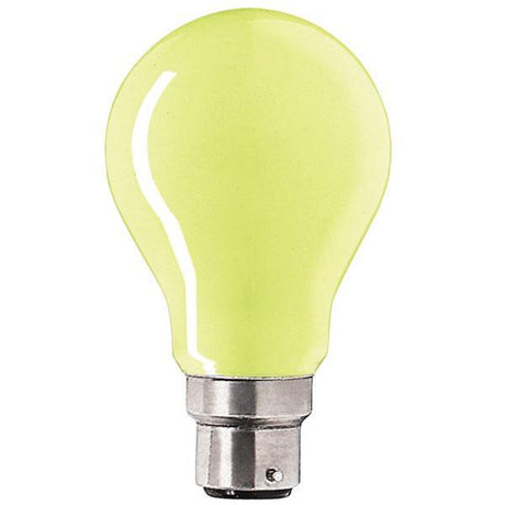 Maxim - FL-CP-15BCY MAX - Maxim Light Bulb 240V 15 Watt BC B22d Bayonet Cap YELLOW