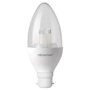 Megaman - FL-CP-LCND6BCCVWW/DT MEG - Megaman LC1106wCS 143806 LED Candle 6W BC Clear 2,700K MPN = 143806