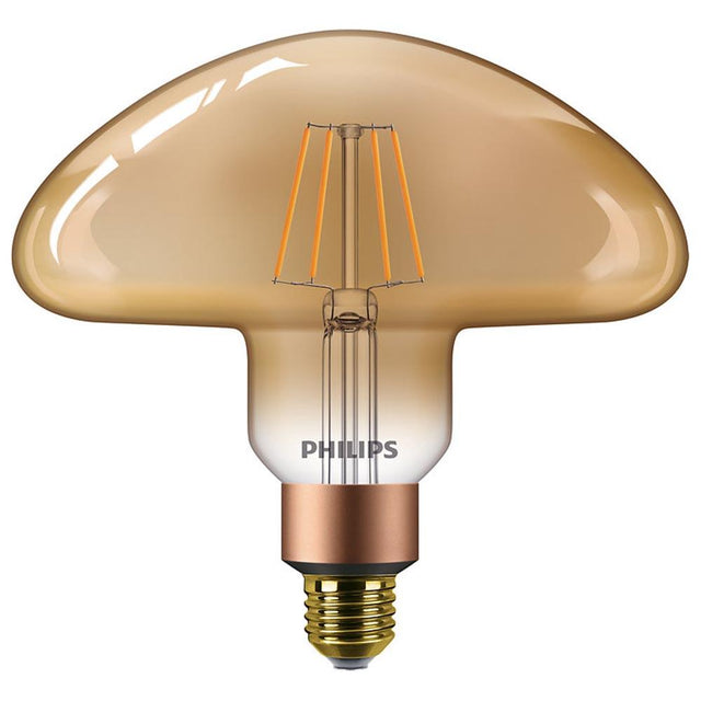 Philips - FL-CP-929002984001 PHI - Philips 929002984001 LED Mushroom 5.5W (30W) E27 1800K Gold Dimmable LED Filament Giant Lamps LED Lamps