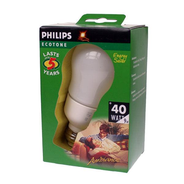 Philips - FL-CP-EA9ES82/05 PHI - Philips 9297511341002 AMBIANCE 240V 9W ES 5KH Low Energy Lamps