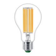 Philips - FL-CP-L5.2ESCWW PHI - Philips 929003480402 LED UE Filament GLS 5.2W (75W eq.) A70 E27 830 Warm White Clear LED GLS LED Lamps