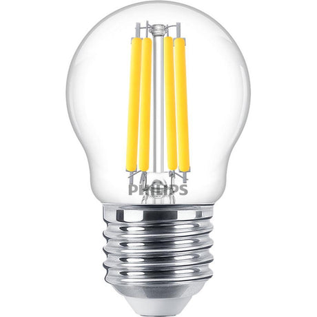 Philips - FL-CP-LRND45ESC/3.4VWW/RA90/DIM PHI - Philips Philips LED P45 3.4W (40W) ES Clear Very Warm White RA90 Dimmable MPN = 929003060402