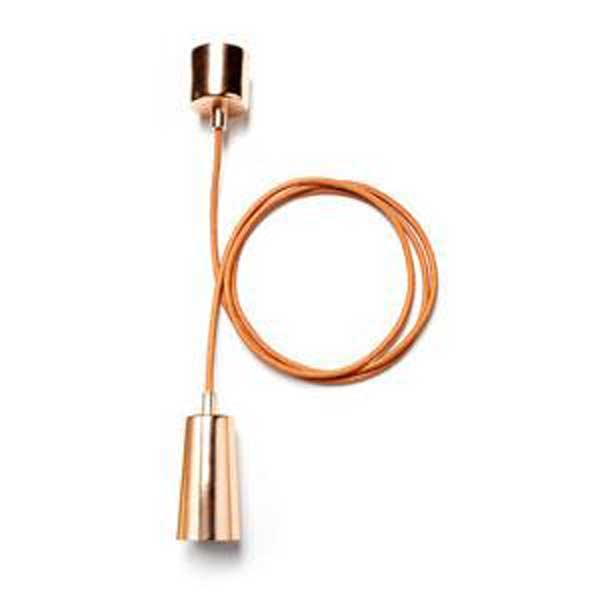 Plumen - FL-CP-PLULHCOP HUL - Plumen Plumen Pendants Plumen Drop Cap Metallic Copper Pendant Lampholder E27 Part Number = 1302021301