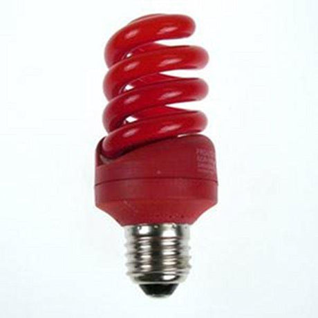 Prolite - FL-CP-EH15ES/RED PRO - Prolite EH15ES/RED PRO HELIX 15W E27 RED Low Energy Lamps