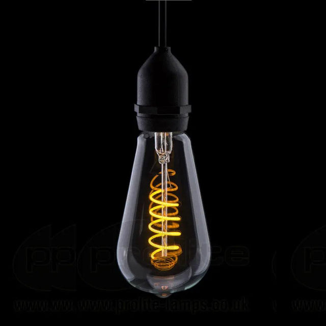 Prolite - FL-CP-LSQ4ESY/DIM PRO - Prolite LED Filament Prolite LED Squirrel Cage 240V 4W E27 Yellow Dimmable Part Number = ST64/FILDIM/4W/ES/YELLOW