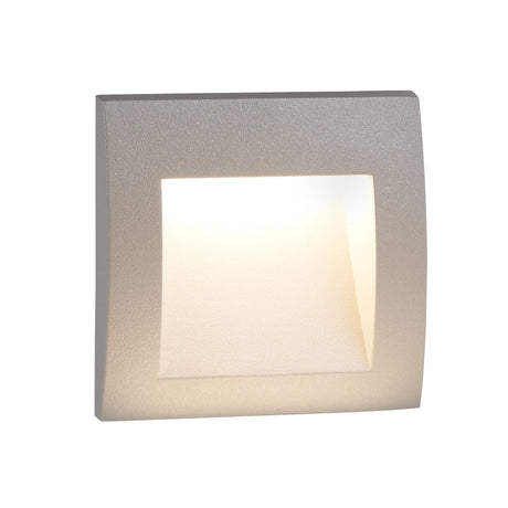 Searchlight - 0661GY - Searchlight Ankle Outdoor Wall Light - Grey Aluminium & Frosted Glass Search Light Part Number 0661GY