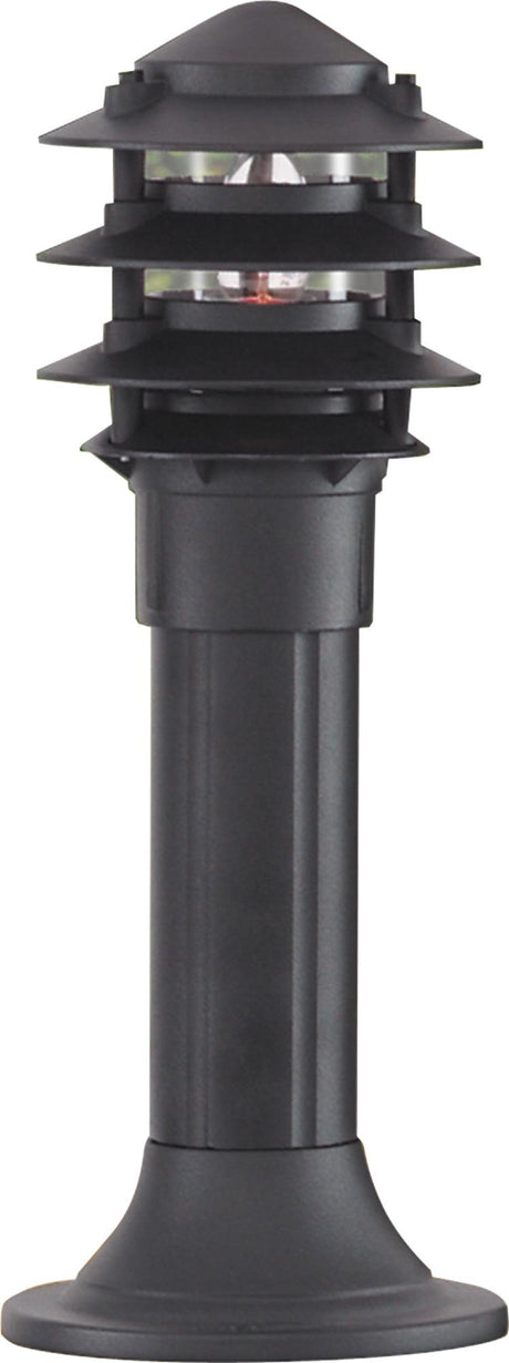 Searchlight - 1075-450 - Searchlight Bollards Outdoor Post - Black Metal & Clear Glass Search Light Part Number 1075-450