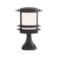 Searchlight - 1264 - Searchlight Stroud Bollard - Black Metal & White Polycarbonate, IP44 Search Light Part Number 1264