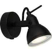 Searchlight - 1541BK - Searchlight Focus Spotlight Wall Light - Black Metal Search Light Part Number 1541BK