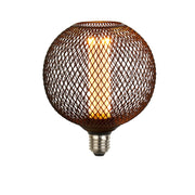 Searchlight - 16003BK - Searchlight Wire Mesh Effect Globe Lamp - Black Metal Search Light Part Number 16003BK