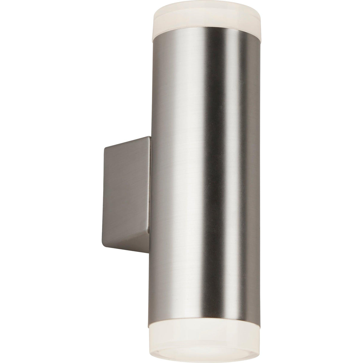 Searchlight - 2100SN - Searchlight Metro Outdoor Wall Light - Satin Silver Metal & Glass Search Light Part Number 2100SN