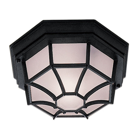 Searchlight - 2942BK - Searchlight Vermont Outdoor Wall/Ceiling Light - Black Metal & Glass Search Light Part Number 2942BK