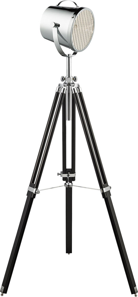 Searchlight - 3013 - Searchlight Studio Adjustable Floor Lamp - Black & Chrome Shade Search Light Part Number 3013