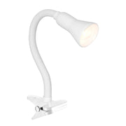 Searchlight - 4122WH - Searchlight Desk Partners Flex Clip Task Lamp - White Metal Search Light Part Number 4122WH