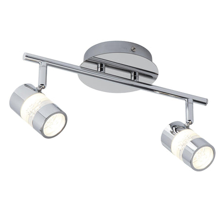 Searchlight - 4412CC - Searchlight Bubbles 2Lt LED Bathroom Spotlight - Chrome & Acrylic, IP44 Search Light Part Number 4412CC