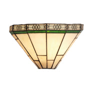 Searchlight - 4417-18 - Searchlight New York Wall Light - Brass Metal & Stained Glass Search Light Part Number 4417-18