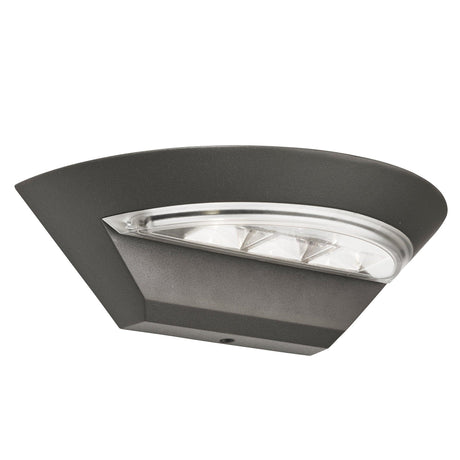 Searchlight - 5122GY - Searchlight Lincoln Outdoor Wall Light - Dark Grey Metal & Polycarbonate Search Light Part Number 5122GY