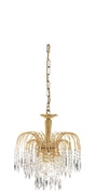 Searchlight - 5173-3 - Searchlight Waterfall 3Lt Pendant - Gold Metal & Crystal Search Light Part Number 5173-3