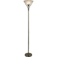 Searchlight - 5222AB - Searchlight Linea Floor Lamp - Antique Brass Metal & Acid Glass Search Light Part Number 5222AB