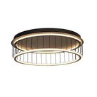 Searchlight Circolo Cage Flush - Black Metal & White Silicon Search Light Part Number 54216-1BK