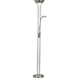 Searchlight - 5430SS - Searchlight Mother & Child Floor Lamp - Satin Silver Metal & Glass Search Light Part Number 5430SS