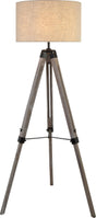 Searchlight - 6006BR - Searchlight Easel Floor Lamp - Light Wood & Cream Linen Shade Search Light Part Number 6006BR