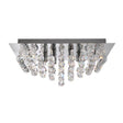 Searchlight - 6408-8CC - Searchlight Hanna 8Lt Flush Ceiling Light - Chrome & Clear Crystal Search Light Part Number 6408-8CC