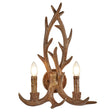 Searchlight - 6412-2BR - Searchlight Stag 2Lt Wall Light - Brown Resin Search Light Part Number 6412-2BR