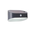 Searchlight - 67421BK-PIR - Searchlight Solar Outdoor Wall Light - Black Metal & White Polycarbonate Search Light Part Number 67421BK-PIR