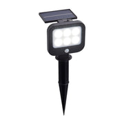 Searchlight - 67424BK-PIR - Searchlight Solar Outdoor Spike - Black Metal & White Polycarbonate Search Light Part Number 67424BK-PIR