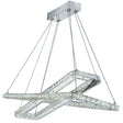 Searchlight - 7123CC - Searchlight Clover 2Lt LED Pendant - Chrome & Clear Glass Search Light Part Number 7123CC