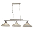 Searchlight - 7183-3SS - Searchlight Bistro III 3Lt Bar Pendant - Satin Silver Metal Search Light Part Number 7183-3SS