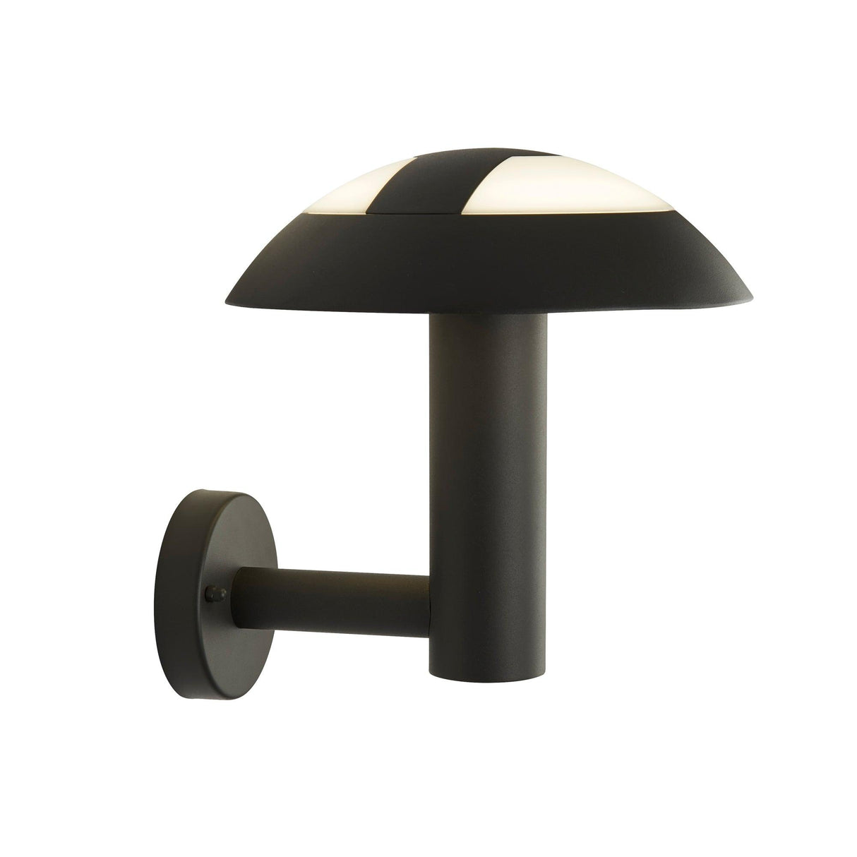 Searchlight - 7263GY - Searchlight Mushroom Outdoor Wall Light- Grey Metal & Opal Polycarbonate Search Light Part Number 7263GY