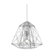 Searchlight - 7271CC - Searchlight Geometric Cage Ceiling Pendant - Chrome Metal Search Light Part Number 7271CC