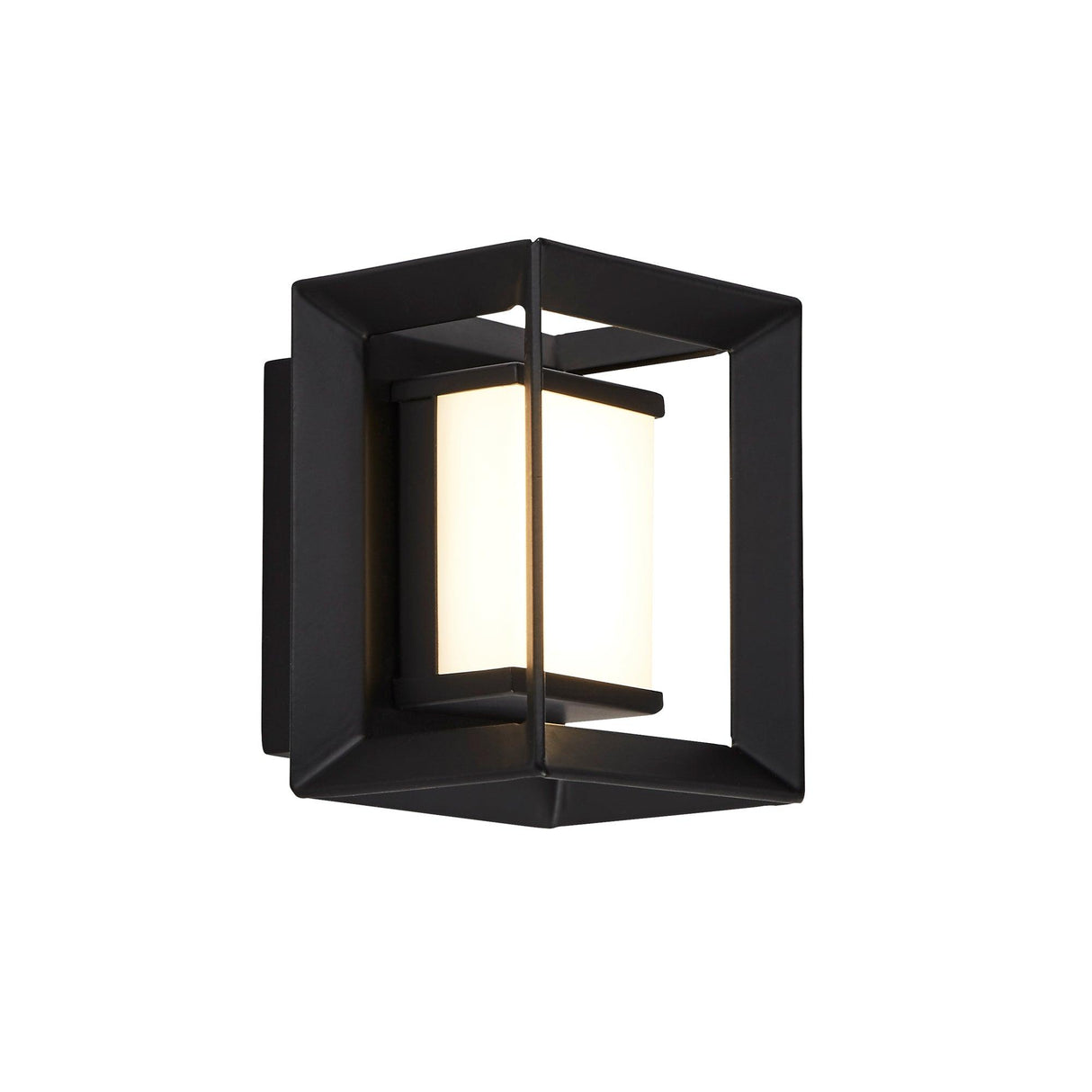 Searchlight - 74303-1BK - Searchlight Chaplin Wall Light - Black Metal & Opal Acrylic Search Light Part Number 74303-1BK