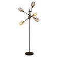 Searchlight - 8076-6BK - Floor Lamp