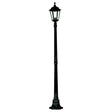 Searchlight - 82508BK - Searchlight Alex 183cm Outdoor Post - Silk Black Metal & Glass, IP44 Search Light Part Number 82508BK