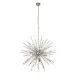 Searchlight - 8610-10CC - Searchlight Starburst 10Lt Ceiling Pendant - Chrome & Glass Search Light Part Number 8610-10CC