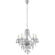 Searchlight - 8885-5CL - Searchlight Marie Therese 5Lt Pendant - Clear Glass & Acrylic Search Light Part Number 8885-5CL