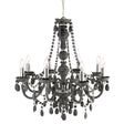 Searchlight - 8888-8GY - Searchlight Marie Therese 8Lt Pendant - Grey Glass & Acrylic Search Light Part Number 8888-8GY