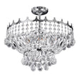 Searchlight - 9113-39CC - Searchlight Versailles 5Lt Semi-Flush Chandelier - Chrome & Crystal Search Light Part Number 9113-39CC